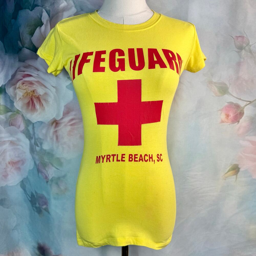 Officially Licensed Lifeguard Products Yellow Myrtle Beach, SC Lifeguard T-Shirt